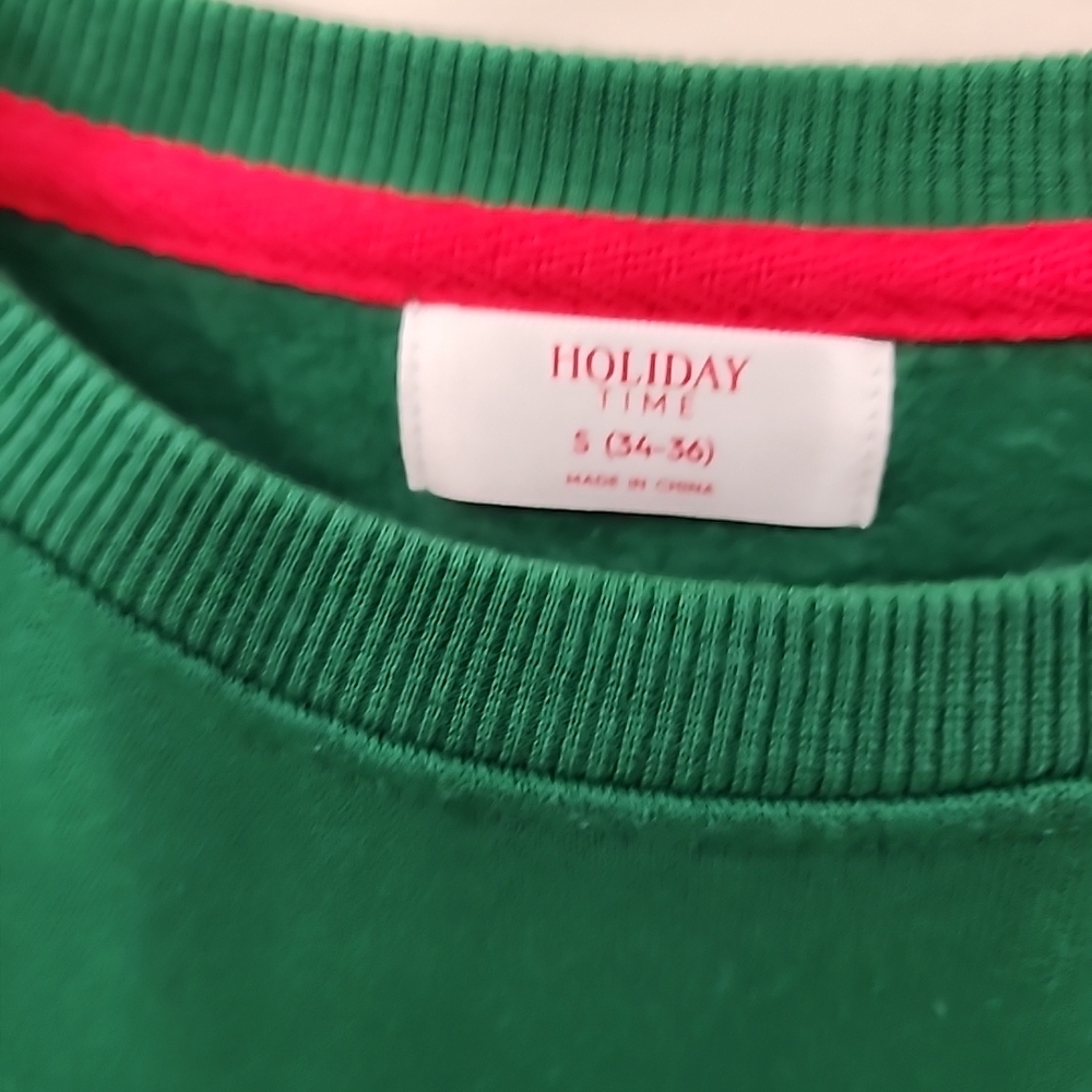 Holiday Time Small Green Nutcracker Sweatshirt Gr… - image 6